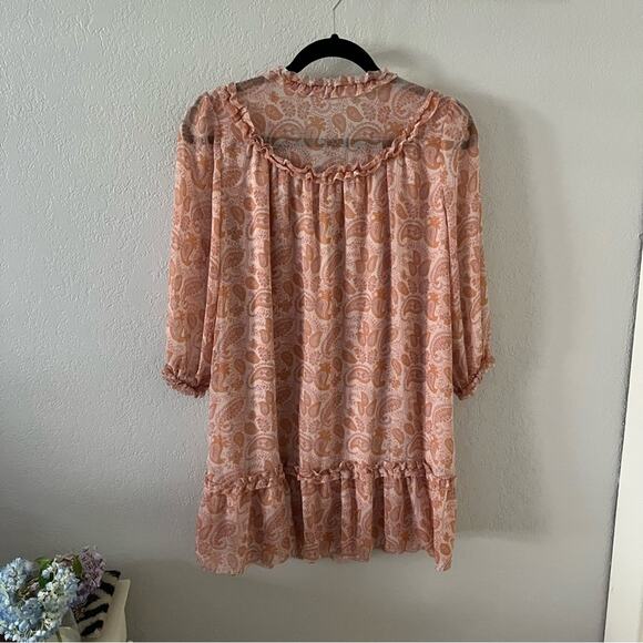 Aritzia Wilfred Amandine Paisley Print Mini Dress - Picture 9 of 9